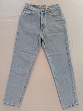 Vintage USA Levi's Jeans Juniors 13 JR S Blue Light Wash High Rise Tapered Denim